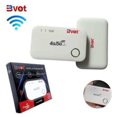 مودم إنترنت محمول 4G/5G LTE M88 باللون الأبيض
