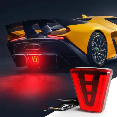 مصابيح فرامل خلفية LED عالمية بتصميم رياضي للسيارات وSUV والدراجات النارية