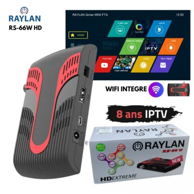 جهاز استقبال قنوات فضائية رقمي HD Raylan RS-66W مع WiFi مدمج