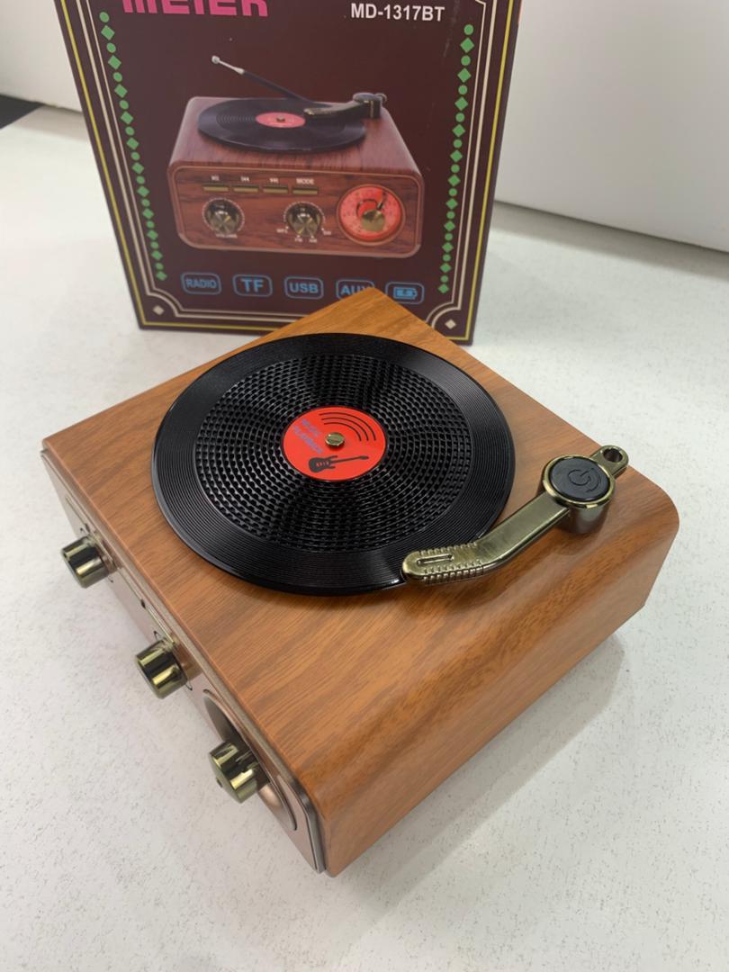 Haut Parleur et Radio tourne-disque vintage Bluetooth Sans Fil – مكبر صوت بلوتوث على شكل راديو