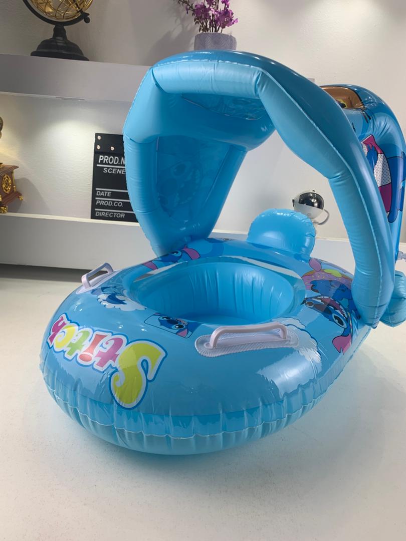 Bouée de natation gonflable pour bébé avec toit – عوامة أطفال مع مظلة - الصورة 2