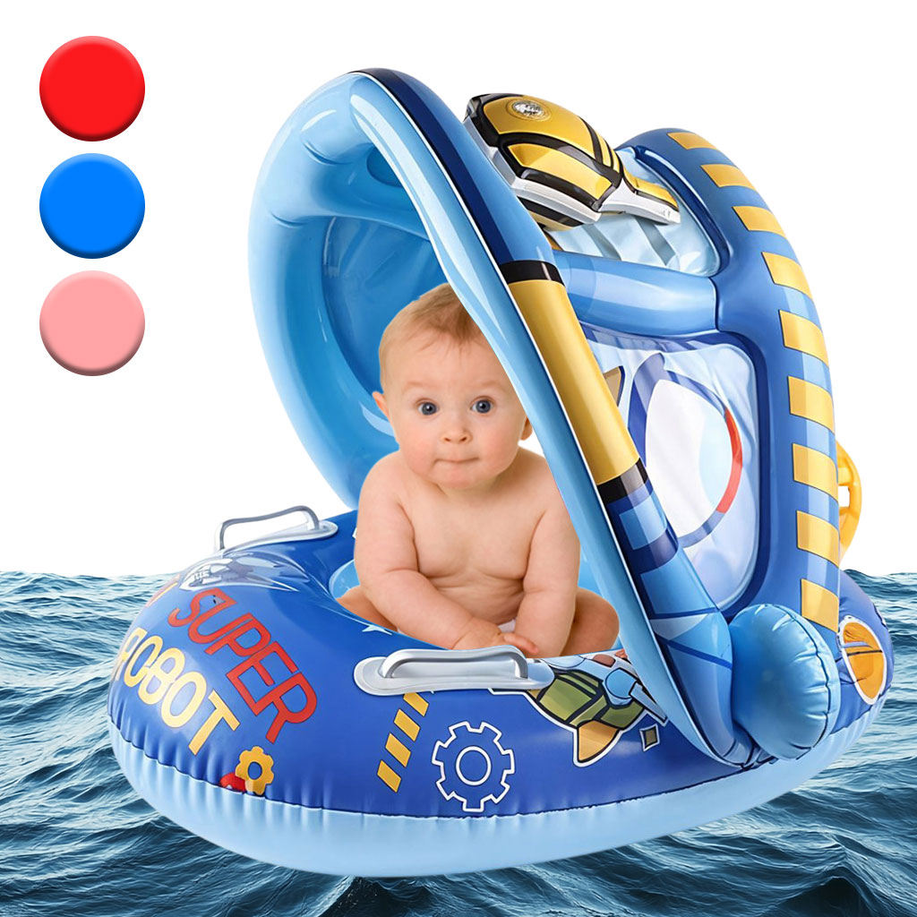 Bouée de natation gonflable pour bébé avec toit – عوامة أطفال مع مظلة