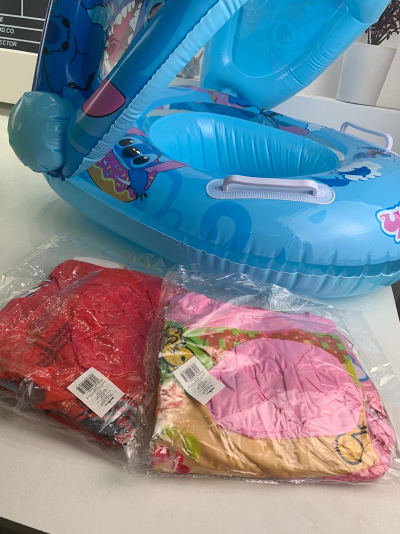 Bouée de natation gonflable pour bébé avec toit – عوامة أطفال مع مظلة - الصورة 7