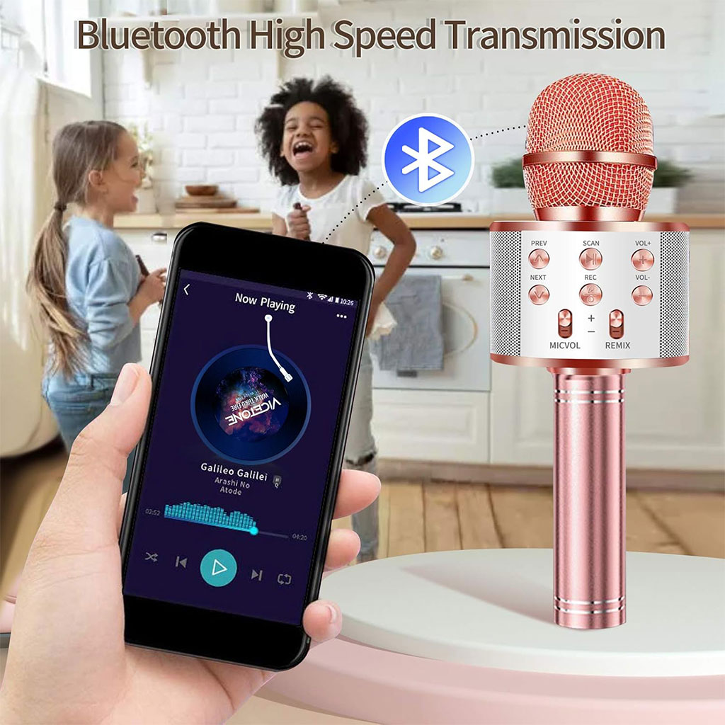 Micro Karaoké Bluetooth sans Fil 4 en 1 Compatible avec Android/IOS - الصورة 4