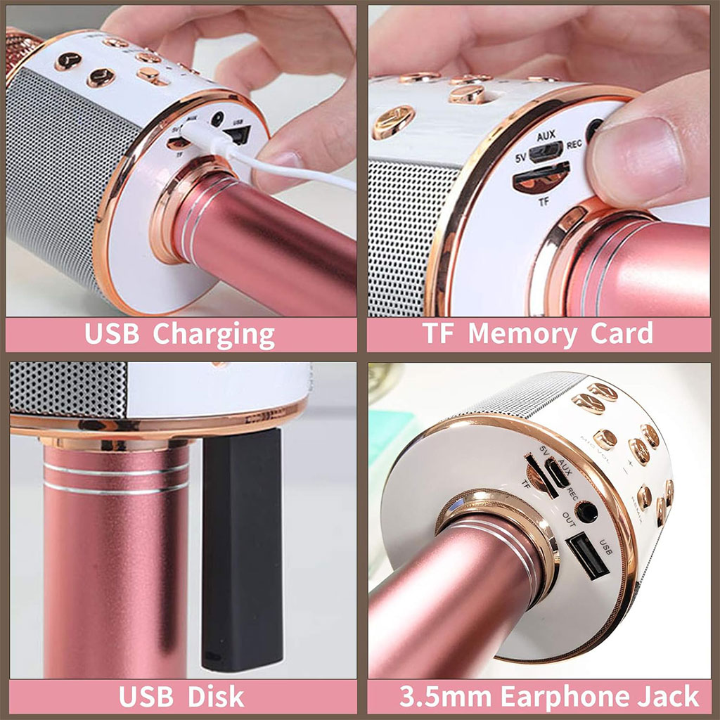 Micro Karaoké Bluetooth sans Fil 4 en 1 Compatible avec Android/IOS - الصورة 3