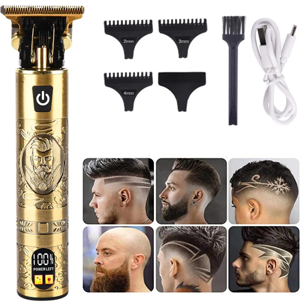 Tondeuse à cheveux professionnelle Zéro absolu , Dégradé , Low fade , Style vintage avec affichage LCD - الصورة 4