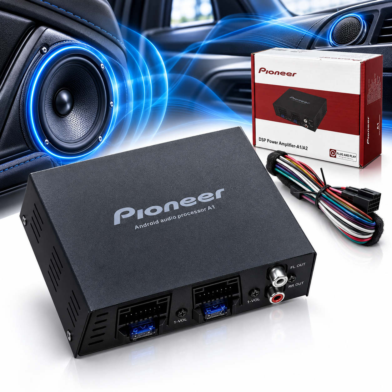 مضخم صوت DSP Pioneer A1 لشاشات Android