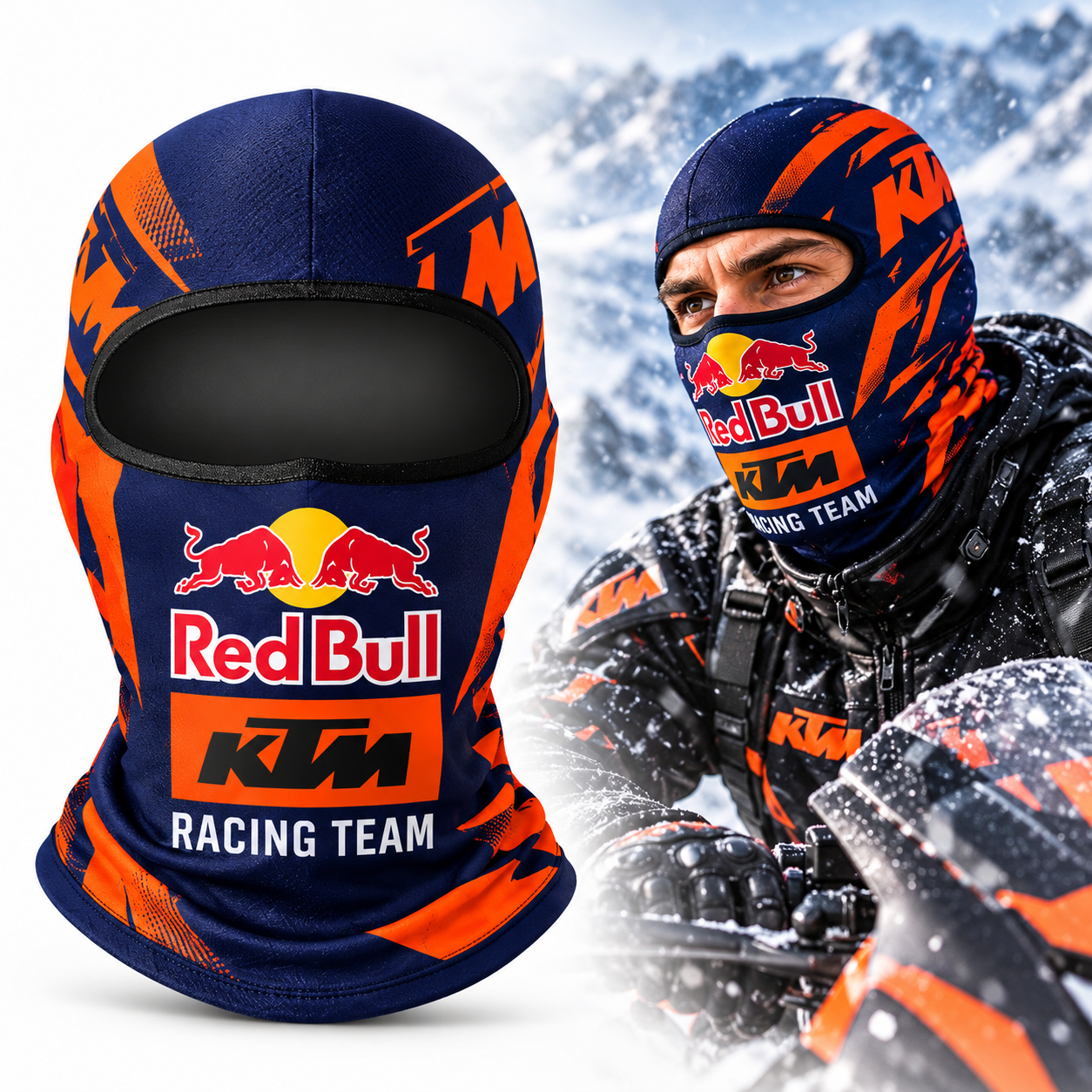 قناع حراري كامل للوجه للدراجات النارية Red Bull