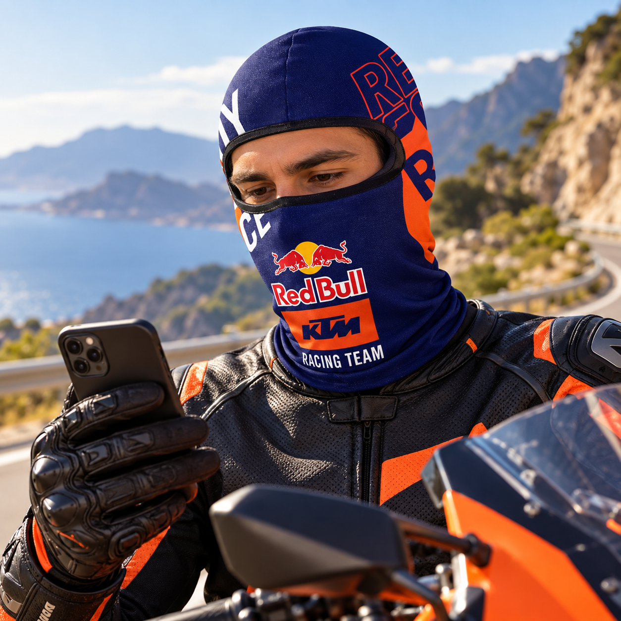 قناع حراري كامل للوجه للدراجات النارية Red Bull - الصورة 3