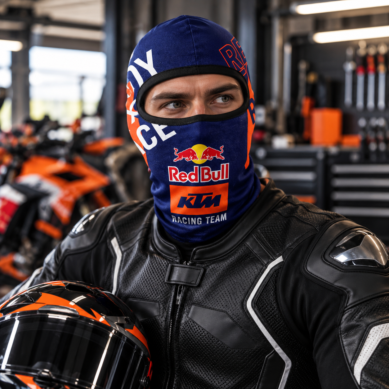 قناع حراري كامل للوجه للدراجات النارية Red Bull - الصورة 5