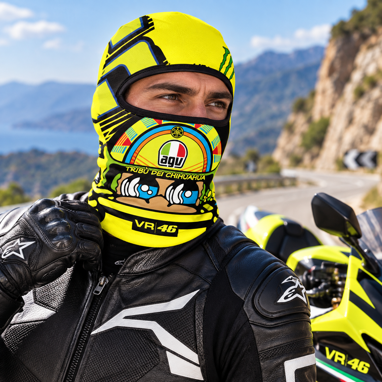 قناع حراري كامل للوجه للدراجات النارية VR46 - الصورة 2