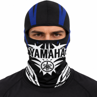 قناع حراري كامل للوجه للدراجات النارية Yamaha Black