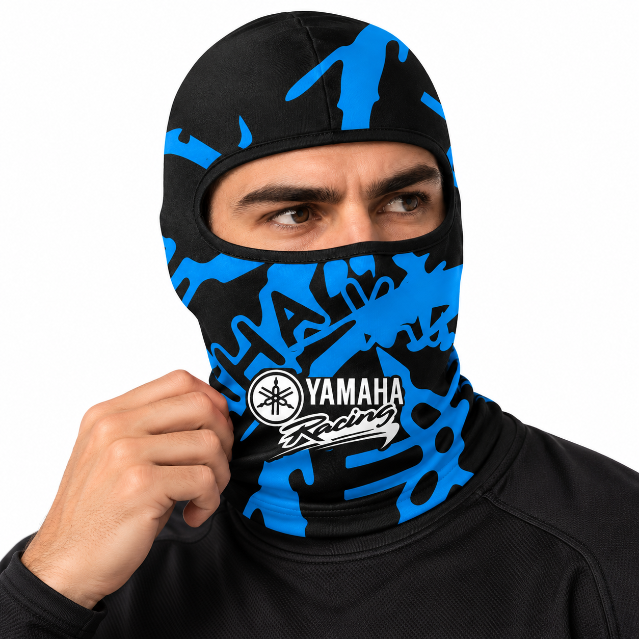 قناع حراري كامل للوجه للدراجات النارية Yamaha Blue - الصورة 5