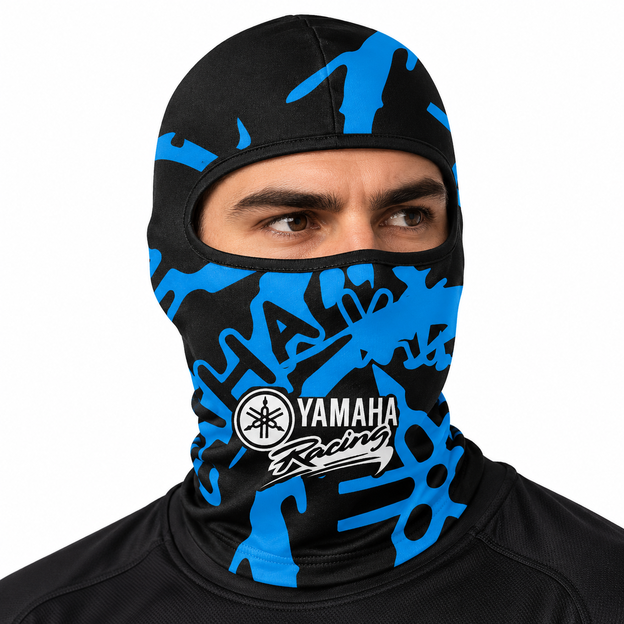 قناع حراري كامل للوجه للدراجات النارية Yamaha Blue - الصورة 3