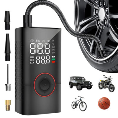 مضخة هواء كهربائية لاسلكية للسيارات والدراجات 150 PSI