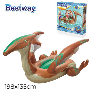 عوامة ديناصور قابلة للنفخ للأطفال 135 × 198 سم Bestway #41105