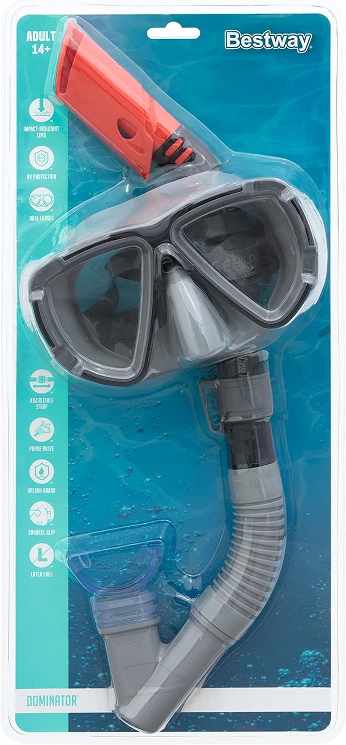 قناع وغواصة سباحة Dominator للبالغين +14 سنة Bestway #24029 - الصورة 26