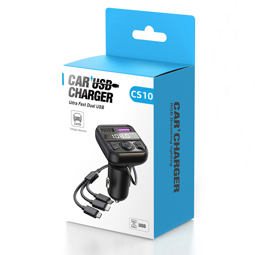 مرسل Bluetooth للسيارة MP3 وراديو AUX CS10 - الصورة 9