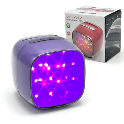 مكبر صوت محمول MS-A14 بصوت قوي وإضاءة RGB ديناميكية