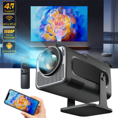 جهاز عرض ذكي Full HD HY300 بنظام Android 11 وWiFi 6 وBluetooth 5.0