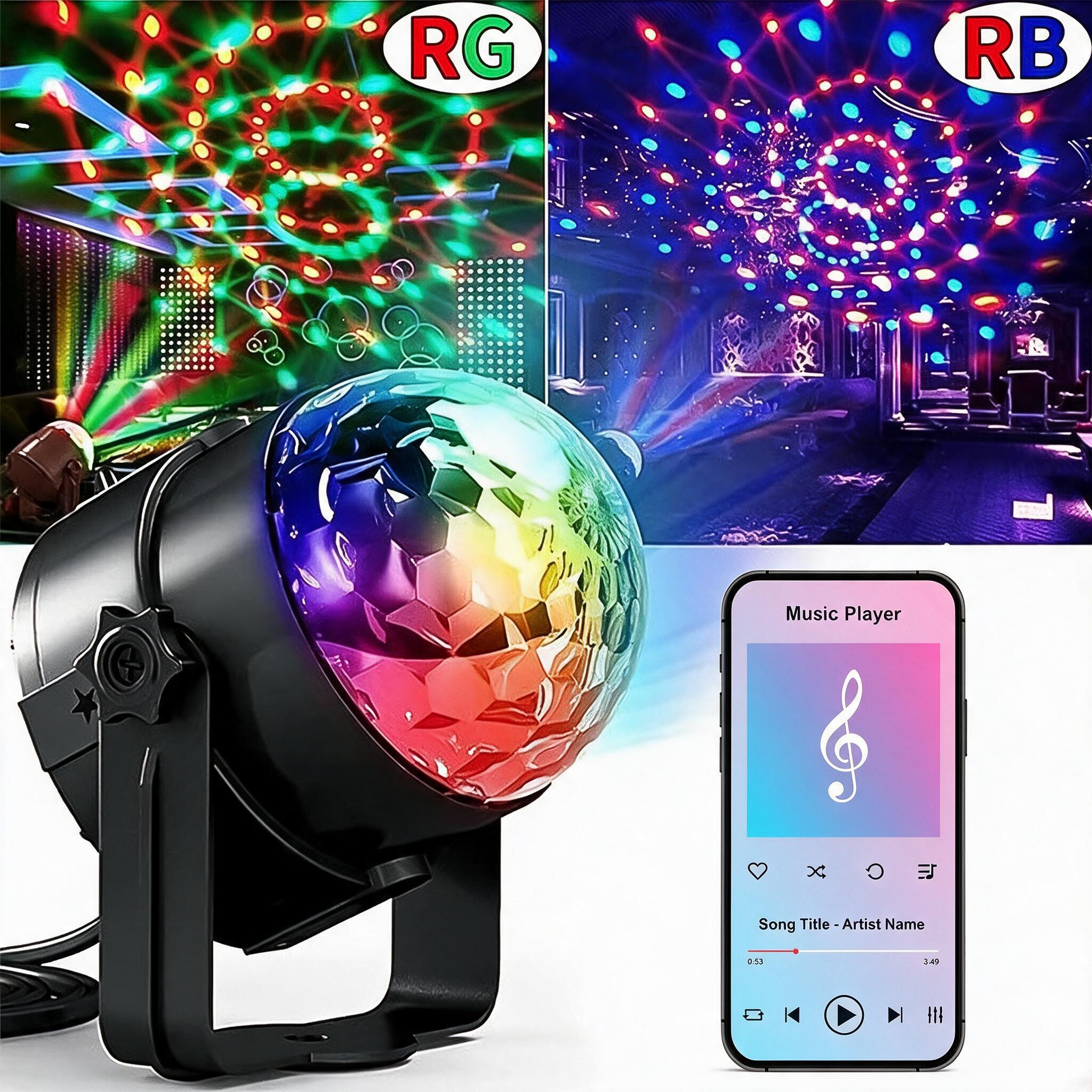 مصباح إسقاط بتأثير موجات الماء مع مكبر صوت Bluetooth LT-910LED