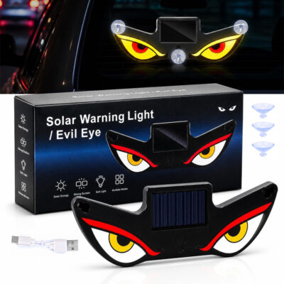مصباح نافذة السيارة Devil Eye يعمل بالطاقة الشمسية وType-C