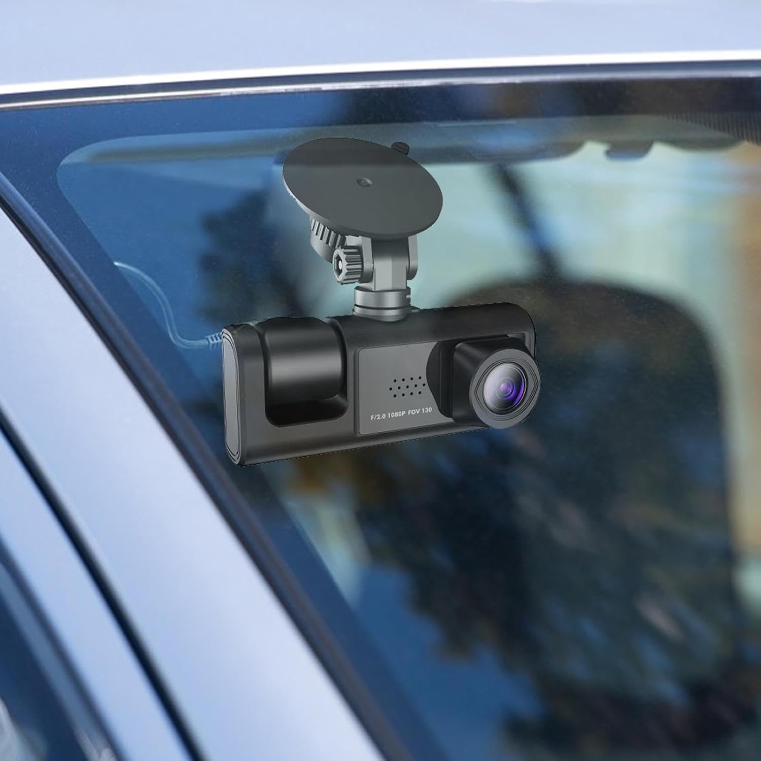 كاميرا قيادة للسيارة Dashcam ثلاثية القنوات 1080P Full HD مع شاشة وزاوية واسعة 170° - الصورة 8