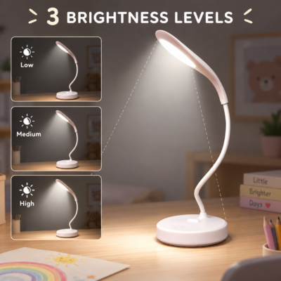 مصباح مكتب LED مرن للأطفال بـ3 مستويات إضاءة