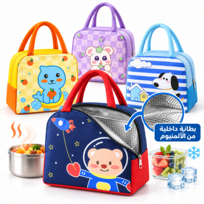 حقيبة غداء حرارية معزولة بتصميم Kawaii
