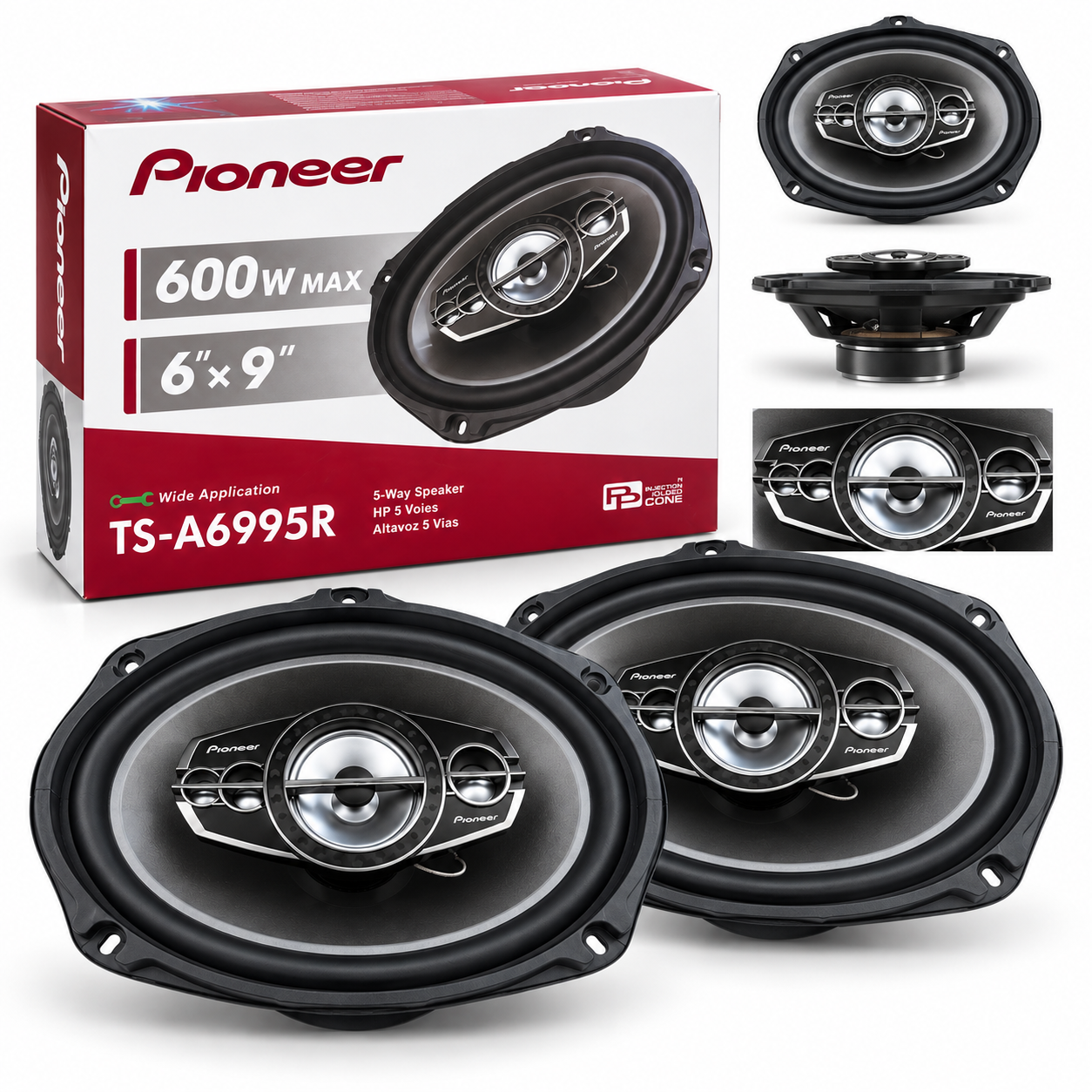 مكبرات صوت للسيارة Pioneer TS-A6995R مقاس 6×9 بوصة بقوة 600 واط - الصورة 7